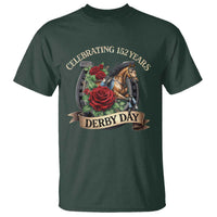 Celebrating 152 Years Derby Day T Shirt Vintage Horse Racing Roses