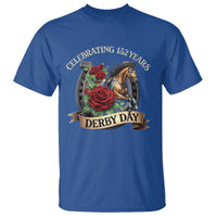 Celebrating 152 Years Derby Day T Shirt Vintage Horse Racing Roses