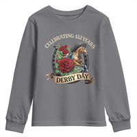 Celebrating 152 Years Derby Day Youth Sweatshirt Vintage Horse Racing Roses