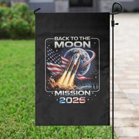 Back To The Moon Mission 2026 Garden Flag Rocket Launch Moon Space Program