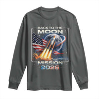 Back To The Moon Mission 2026 Long Sleeve Shirt Rocket Launch Moon Space Program