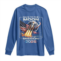 Back To The Moon Mission 2026 Long Sleeve Shirt Rocket Launch Moon Space Program