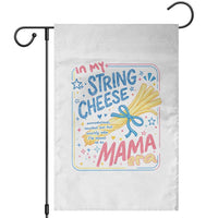 In My String Cheese Mama Era Garden Flag Funny Mom Life Coquette Bow