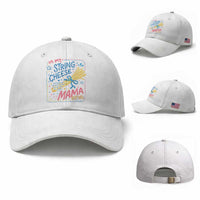 In My String Cheese Mama Era Baseball Cap Funny Mom Life Coquette Bow