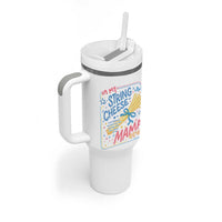 In My String Cheese Mama Era Tumbler With Handle Funny Mom Life Coquette Bow