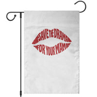 Save The Drama For Your Mama Garden Flag Retro 90s Sitcom