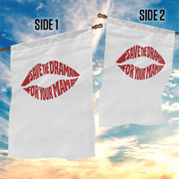 Save The Drama For Your Mama Garden Flag Retro 90s Sitcom