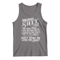 Mom Shit List Tank Top Funny Mom Life Sarcastic Mothers Day