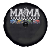 Monster Truck Mama Spare Tire Cover Funny Truck Mom Checkered Mother's Day