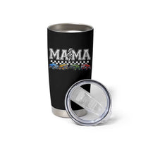 Monster Truck Mama Tumbler Cup Funny Truck Mom Checkered Mother's Day