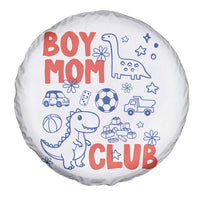 Boy Mom Club Spare Tire Cover Mom Of Boys Dinosaur Kids Toy Doodles