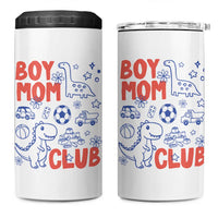 Boy Mom Club 4 in 1 Can Cooler Tumbler Mom Of Boys Dinosaur Kids Toy Doodles