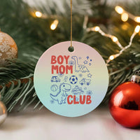 Boy Mom Club Ceramic Ornament Mom Of Boys Dinosaur Kids Toy Doodles