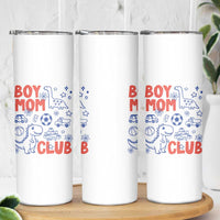 Boy Mom Club Skinny Tumbler Mom Of Boys Dinosaur Kids Toy Doodles