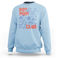 Boy Mom Club Sweatshirt Mom Of Boys Dinosaur Kids Toy Doodles