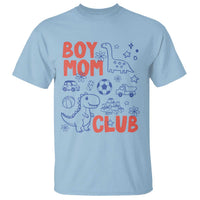 Boy Mom Club T Shirt Mom Of Boys Dinosaur Kids Toy Doodles