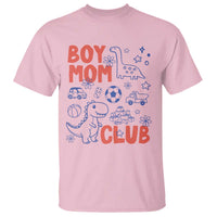 Boy Mom Club T Shirt Mom Of Boys Dinosaur Kids Toy Doodles