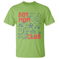 Boy Mom Club T Shirt Mom Of Boys Dinosaur Kids Toy Doodles