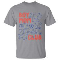Boy Mom Club T Shirt Mom Of Boys Dinosaur Kids Toy Doodles