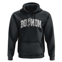 Boy Mom Lightning Bolt Checkered Varsity Son Mama Hoodie