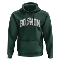Boy Mom Lightning Bolt Checkered Varsity Son Mama Hoodie