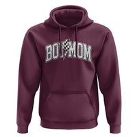 Boy Mom Lightning Bolt Checkered Varsity Son Mama Hoodie
