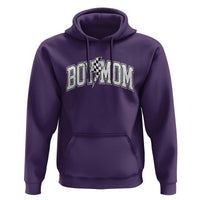 Boy Mom Lightning Bolt Checkered Varsity Son Mama Hoodie