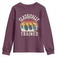 Classically Trained Car Youth Sweatshirt Funny Manual Transmission Driver