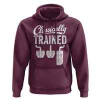 Classically Trained Manual Car Hoodie Pedals Driving Humor