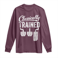 Classically Trained Manual Car Long Sleeve Shirt Pedals Driving Humor
