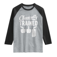 Classically Trained Manual Car Raglan Shirt Pedals Driving Humor