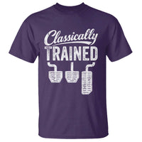 Classically Trained Manual Car T Shirt Pedals Driving Humor