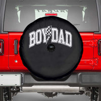 Boy Dad Lightning Bolt Checkered Varsity Son Daddy Spare Tire Cover