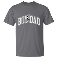 Boy Dad Lightning Bolt Checkered Varsity Son Daddy T Shirt