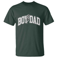 Boy Dad Lightning Bolt Checkered Varsity Son Daddy T Shirt