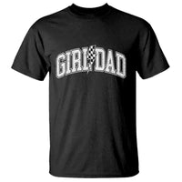 Girl Dad Lightning Bolt Checkered Varsity Daughter Daddy T Shirt