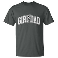 Girl Dad Lightning Bolt Checkered Varsity Daughter Daddy T Shirt