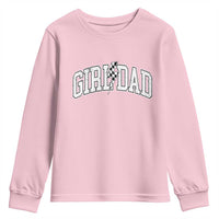 Girl Dad Lightning Bolt Checkered Varsity Daughter Daddy Youth Sweatshirt