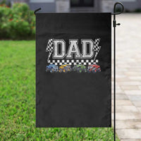 Monster Truck Dad Garden Flag Funny Truck Daddy Checkered Father's Day