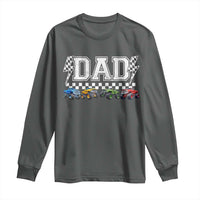 Monster Truck Dad Long Sleeve Shirt Funny Truck Daddy Checkered Father's Day