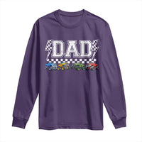 Monster Truck Dad Long Sleeve Shirt Funny Truck Daddy Checkered Father's Day