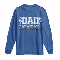 Monster Truck Dad Long Sleeve Shirt Funny Truck Daddy Checkered Father's Day
