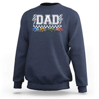 Monster Truck Dad Sweatshirt Funny Truck Daddy Checkered Father's Day