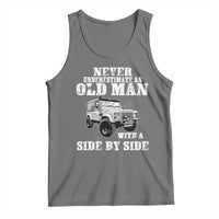 Classic Car Tank Top Never Underestimate An Old Man With A Side By Side Vintage Car - Wonder Print Shop