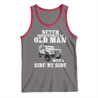 Classic Car Tank Top Never Underestimate An Old Man With A Side By Side Vintage Car - Wonder Print Shop