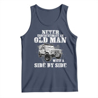 Classic Car Tank Top Never Underestimate An Old Man With A Side By Side Vintage Car - Wonder Print Shop