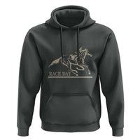 Horse Racing Hoodie Race Day Vintage Equestrian Jumping - Wonder Print Shop