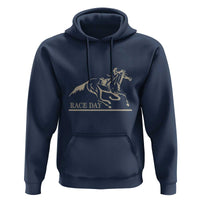 Horse Racing Hoodie Race Day Vintage Equestrian Jumping - Wonder Print Shop