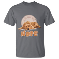 Lazy Golden Retriever T Shirt Nope Funny Dog Lover - Wonder Print Shop