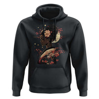 African American Geisha Kimono Blasian Japanese Sakura Hoodie